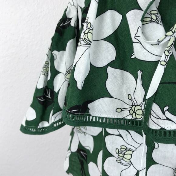 J.O.A. Top Shirt Floral Cold Shoulder - Picture 6 of 10